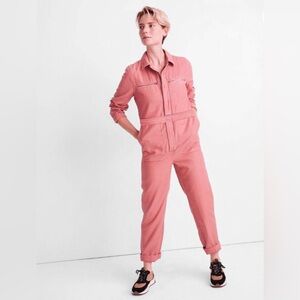 New Madewell denim Pink Jumpsuit